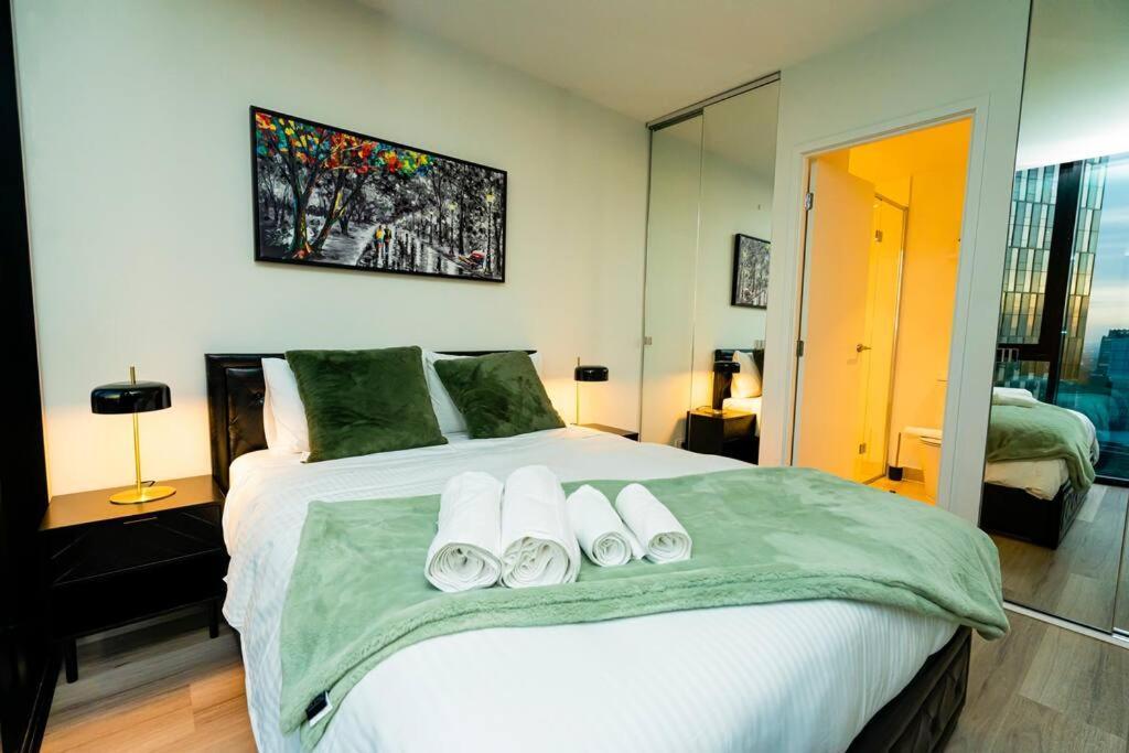 Luxe Haven - 42Nd Floor Panoramic City Views Melbourne Luaran gambar